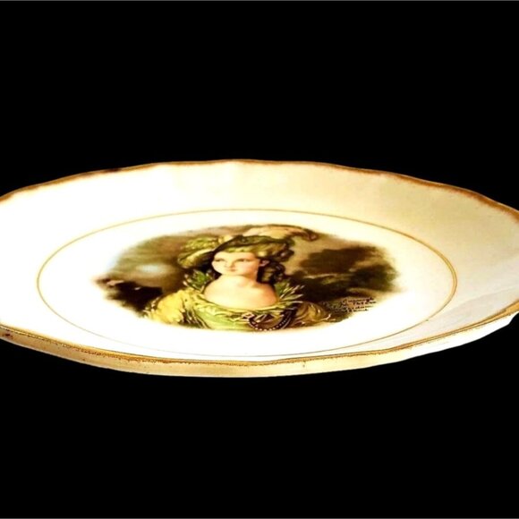 Royal Staffordshire Vintage Portrait Plate Gainsborough Porcelain 8 Inch - Picture 4 of 7